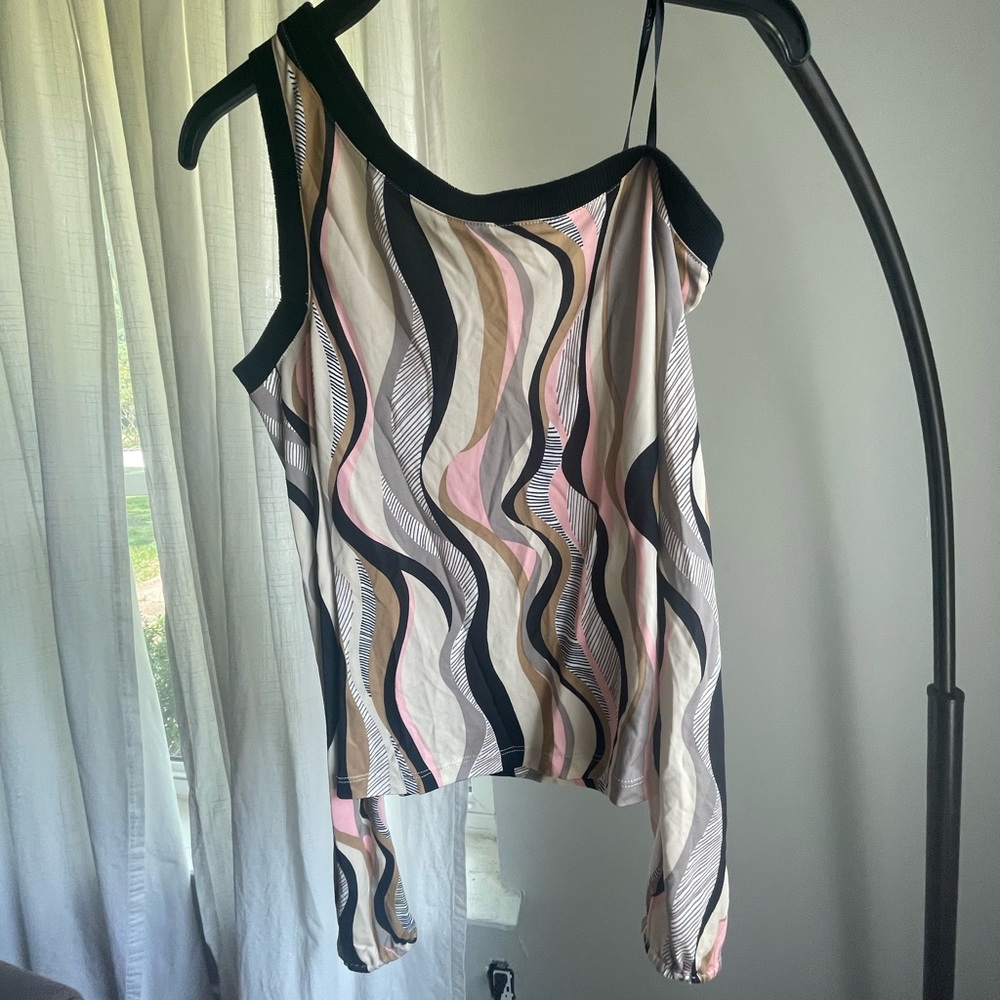 Bebe one shoulder shirt
